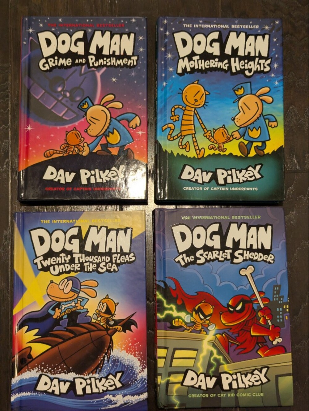 Dog Man Book Set #9,10,11,12